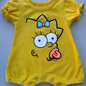 The Simpson Maggie baby romper size 12 months.